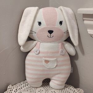 Living Textiles Lucy Bunny Plush Knit Bunny 14" Rattles